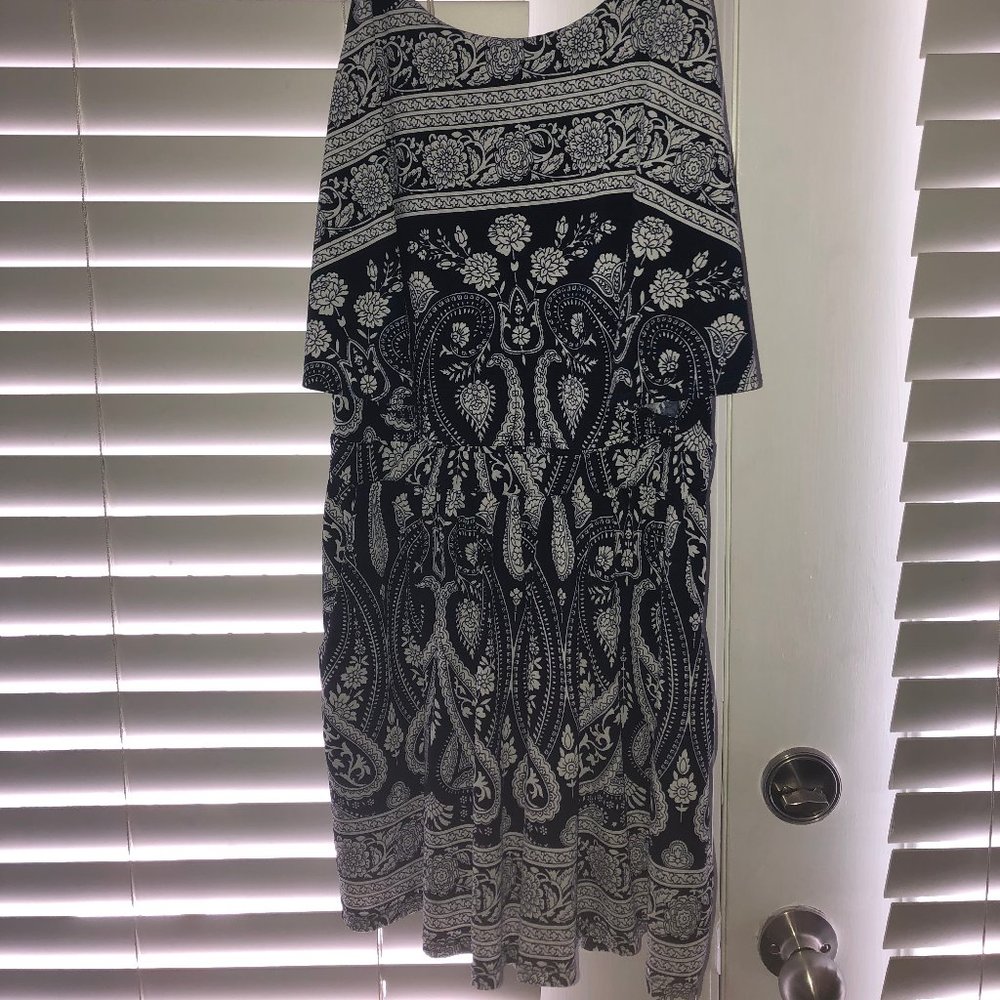 Blue Paisley Romper